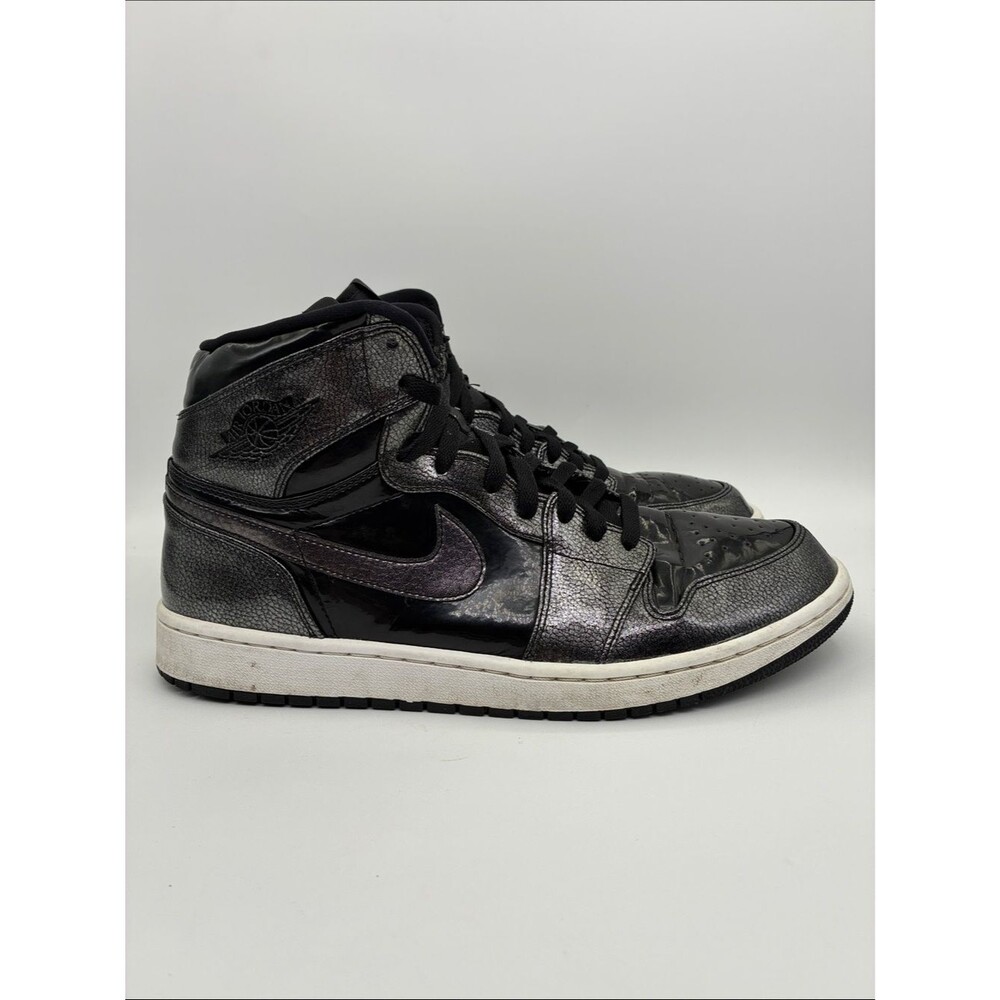 Nike Air Jordan 1 Retro High 'Black Patent' Anti Gravity Sneakers | Size: 13